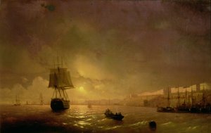 Vista di Odessa al chiaro di luna, 1846